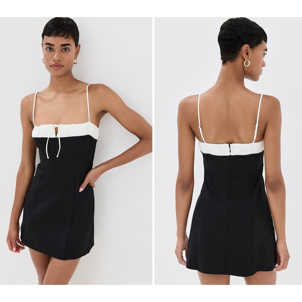 REFORMATION Sadie Mini Black Knit Dress Size Small